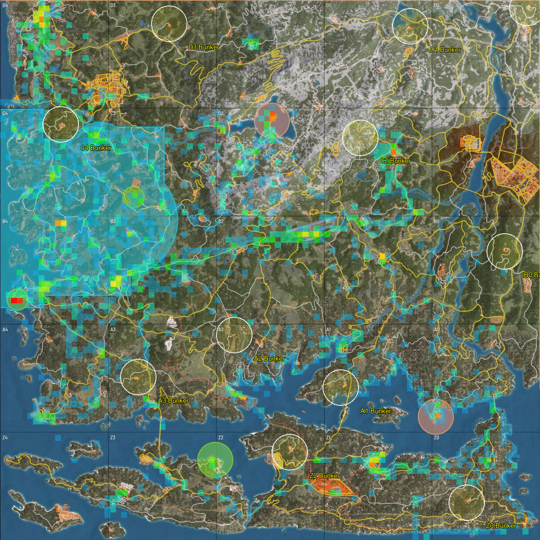 24 saatlik aktivite heatmap