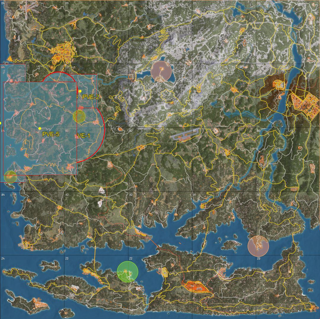 PVE bölgeleri
