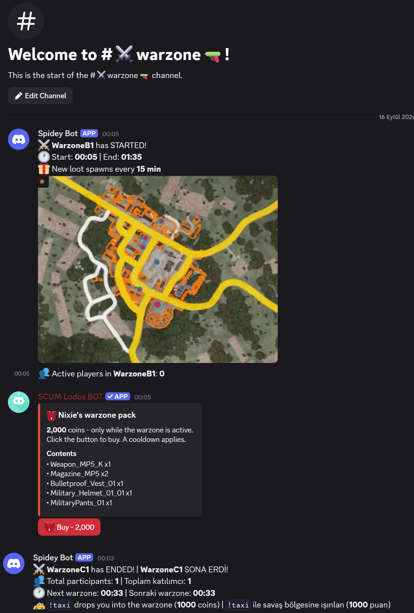 Warzone kanalı örneği